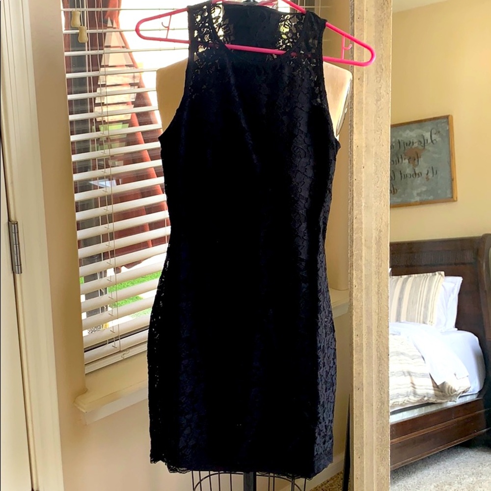 Lace black dress